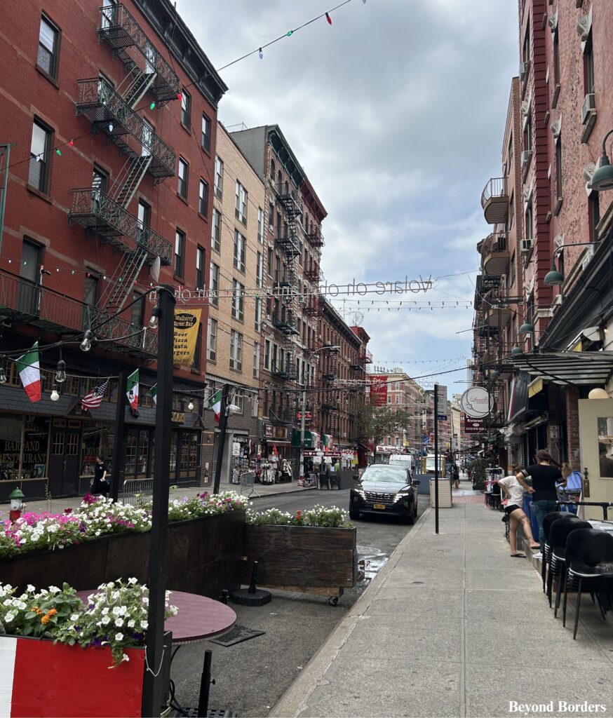 Mulberry Street in Little Italy, NYC