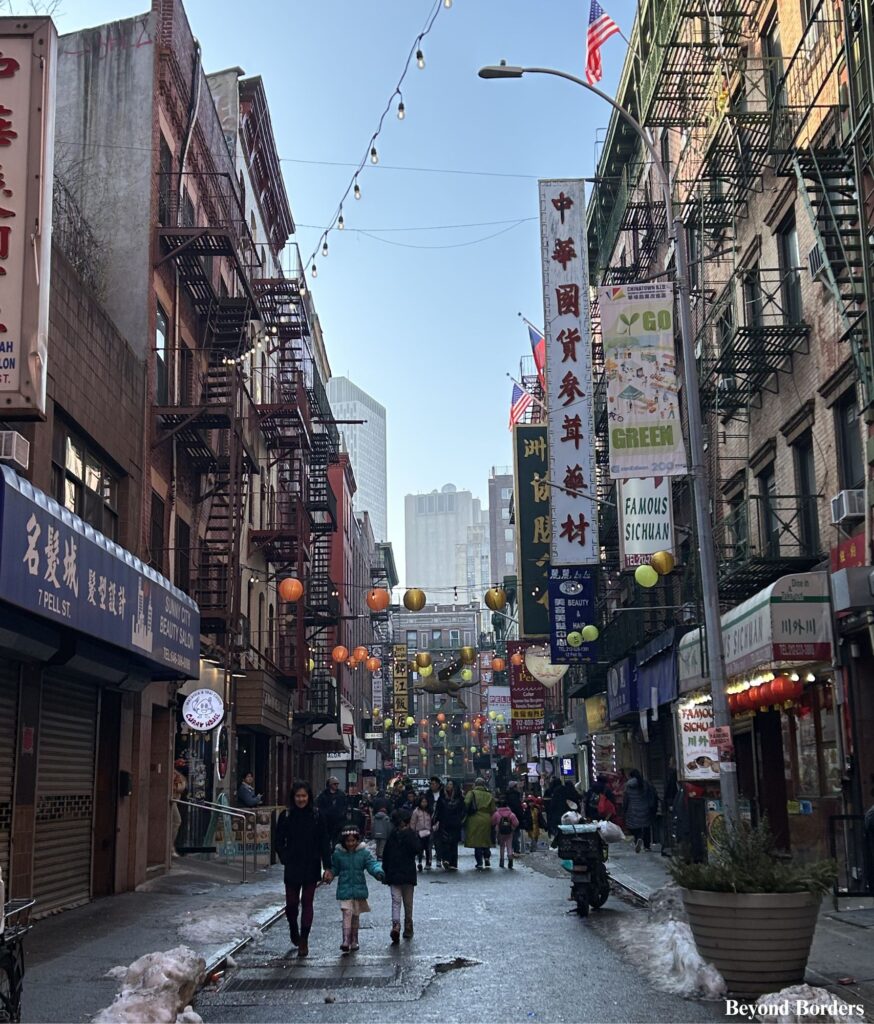 Pell Street in Chinatown, NYC