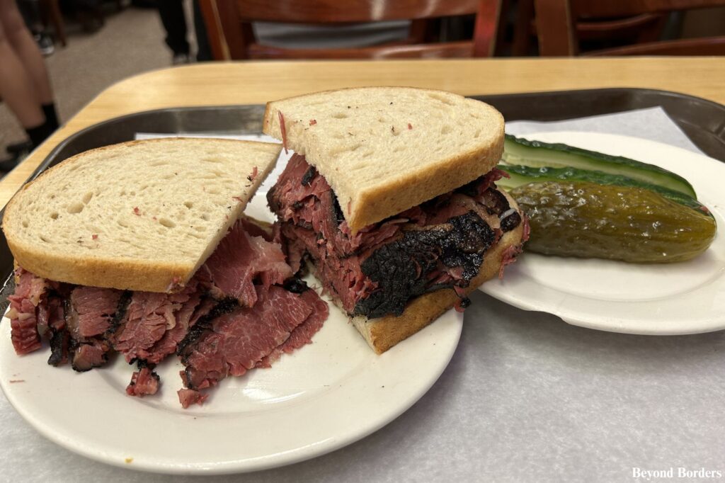 Pastrami sandwich from Katz's Deli