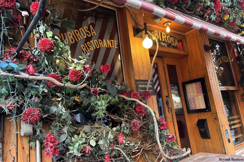 Rubirosa entrance, top 5 pizza places in NYC