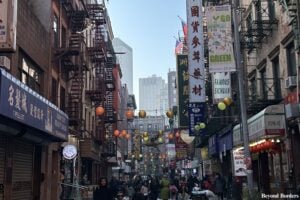 Pell St in Chinatown in NYC