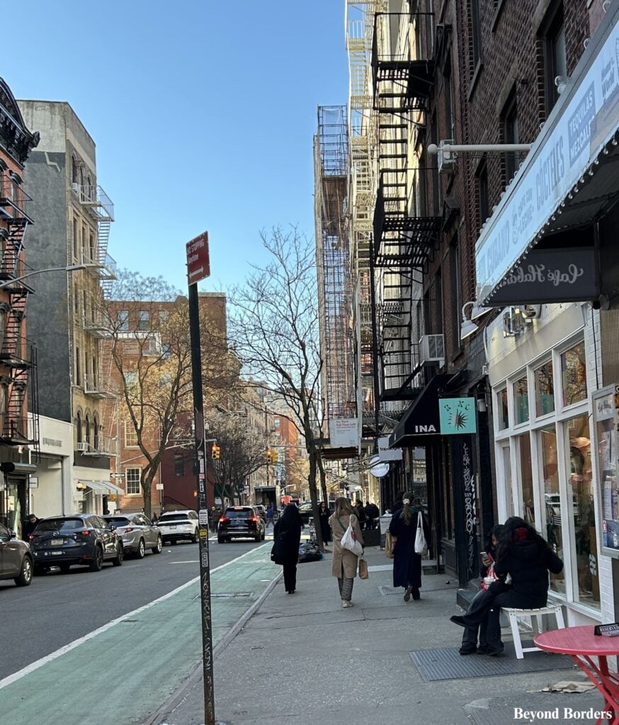 Shopping along Prince St in Nolita, NYC