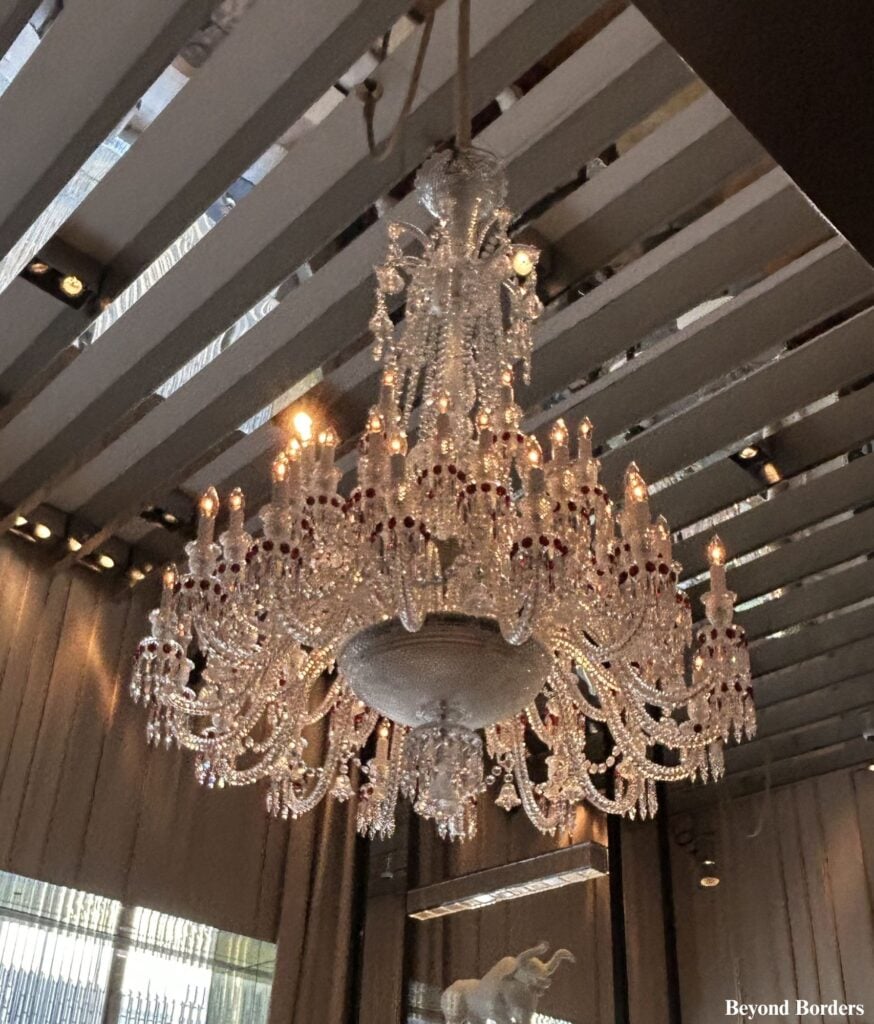 Best NYC midtown hotel: Baccarat chandelier