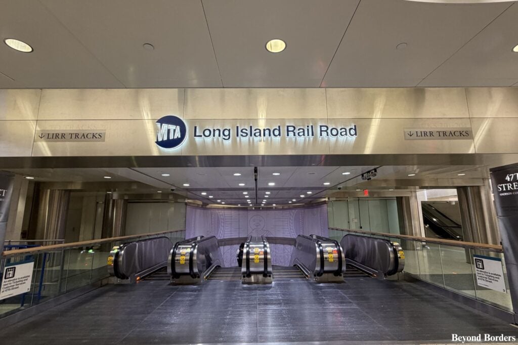 LIRR sign at 47th Street passageway at Grand Central Madison