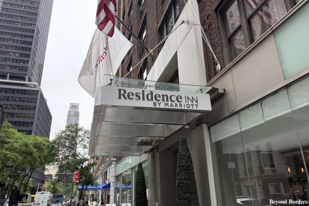 Residence Inn by Marriott awning in NYC; best Grand Central hotels NYC