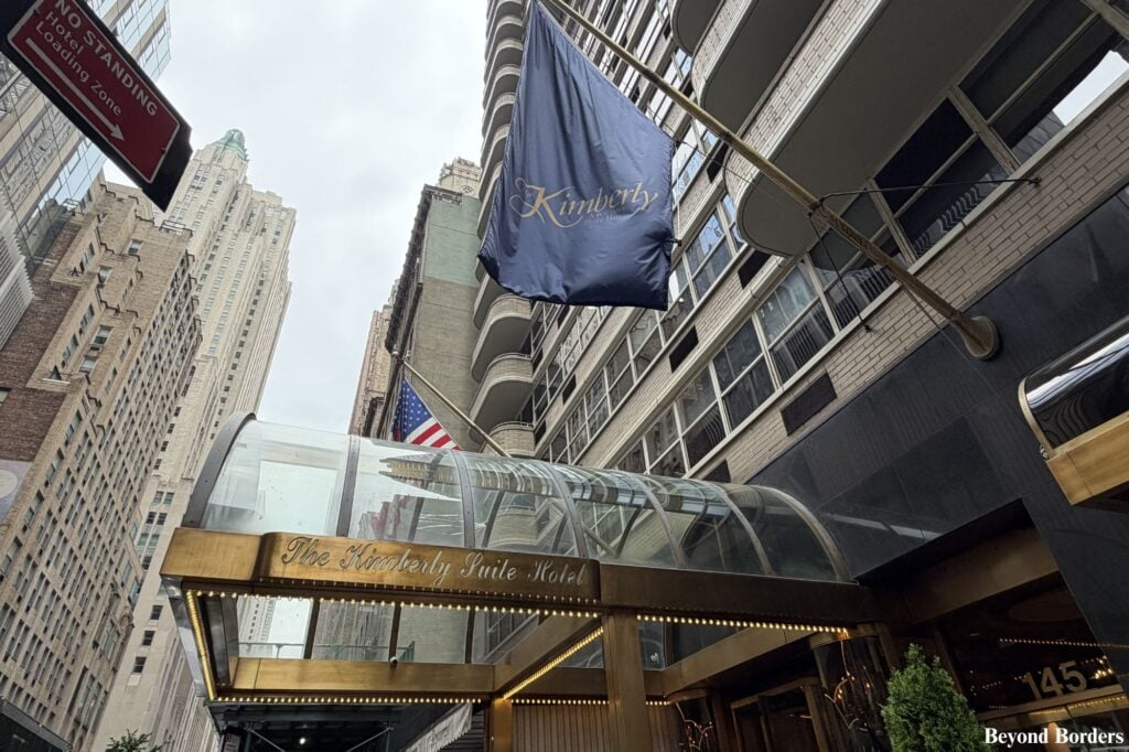 Kimberly Hotel awning in NYC; best Grand Central hotels NYC