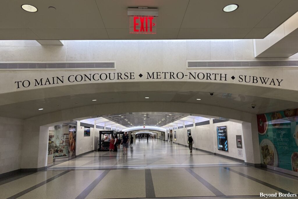 Part of the 47th St Cross Passageway in the LIRR Grand Central Madison Concourse in NYC