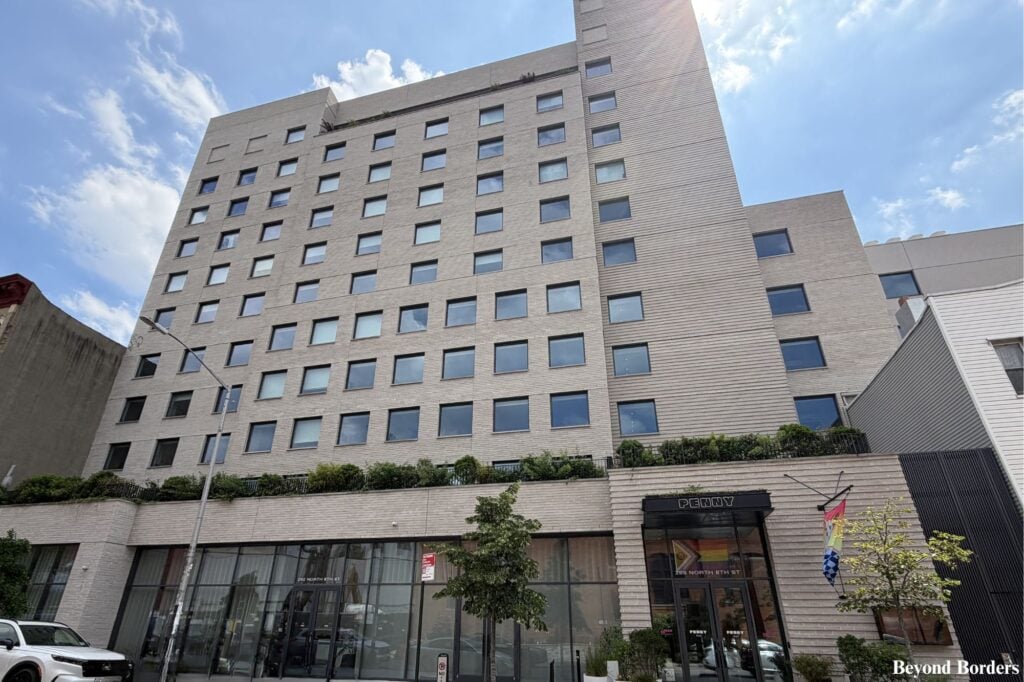 The Penny Hotel exterior in Williamsburg, Brooklyn, NYC
