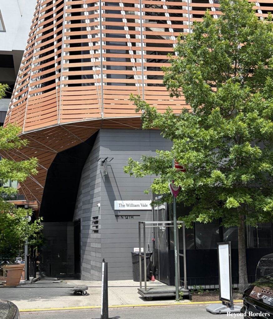 The William Vale hotel entrance in Williamsburg, Brooklyn, NYC