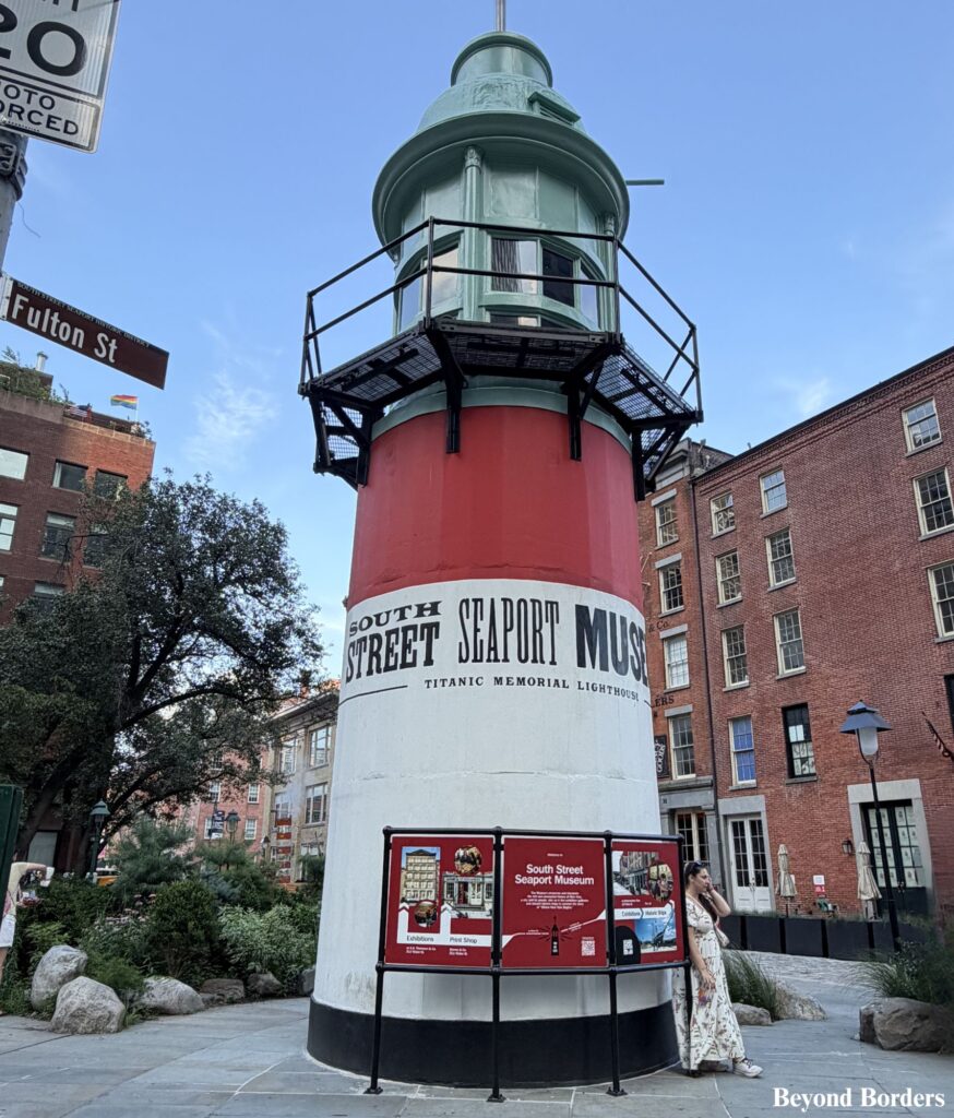 Titanic Memorial Lighthouse at South Street Seaport in NYC