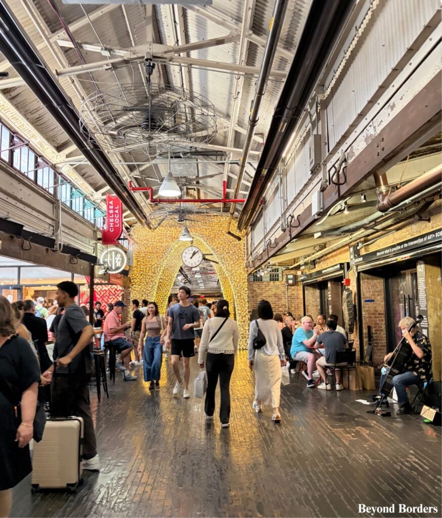 One of the hallways in Chelsea Market in NYC