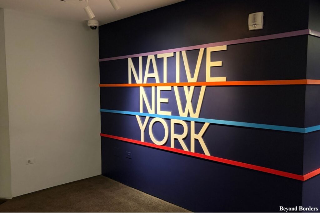 Entrance to the NMAI's Native New York exhibit in NYC