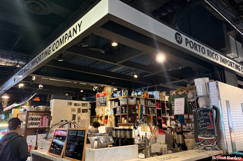Porto Rico Importing Company at Essex Market on the Lower East Side in NYC