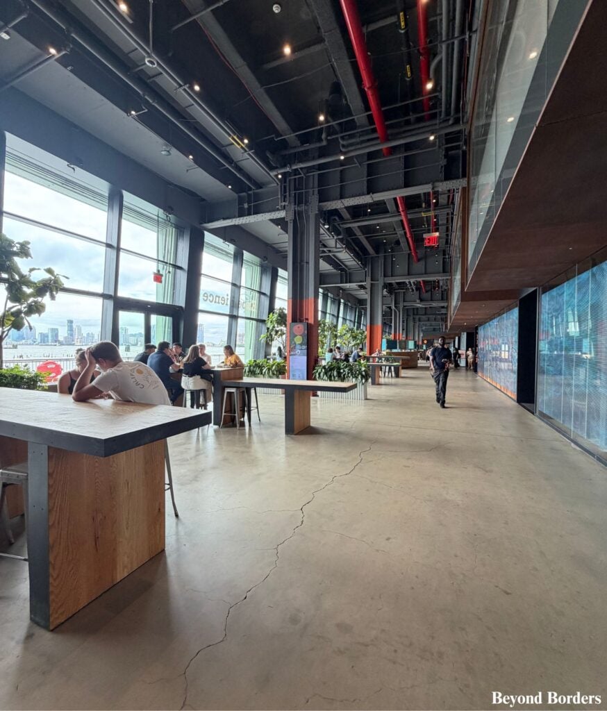 Extra space and seating in the back of Market 57 in NYC