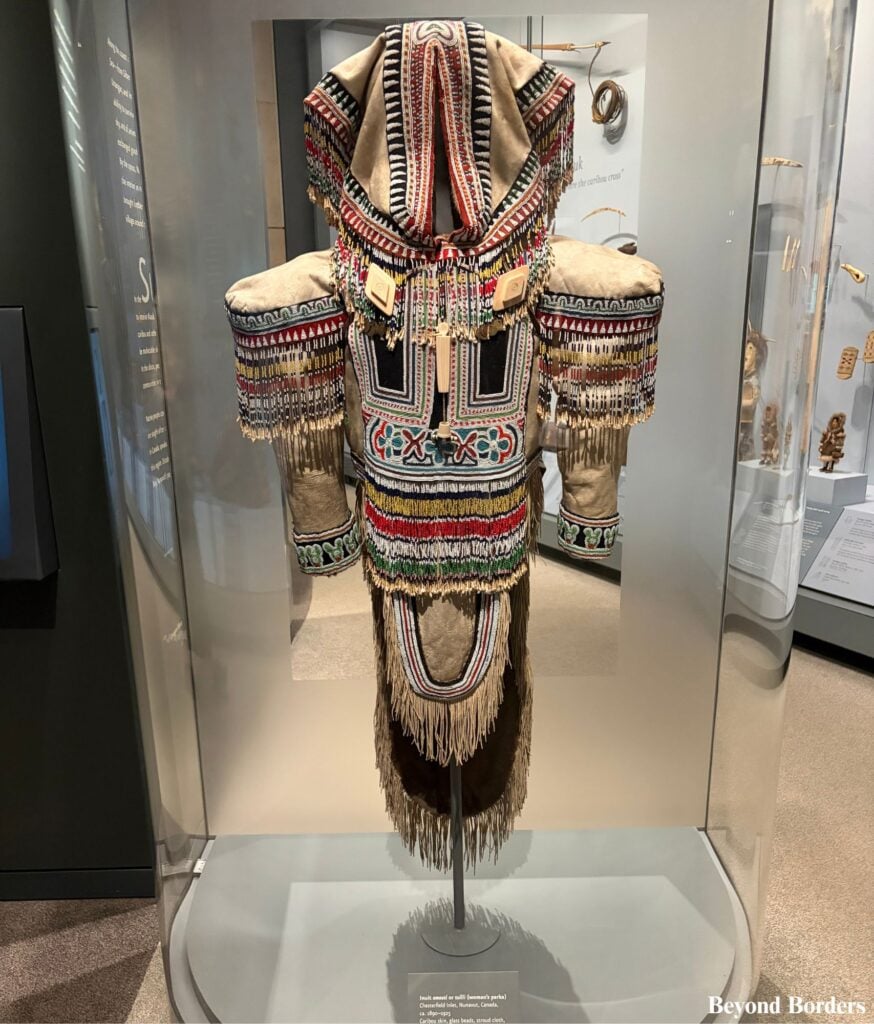 Women's parka from Canada in the Infinity of Nations exhibit at NMAI in NYC