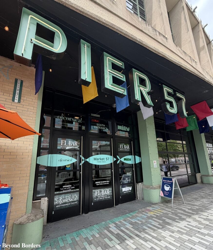 Market 57 entrance at Pier 57 in NYC