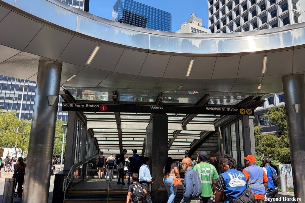Whitehall Terminal subway station in Lower Manhattan, NYC