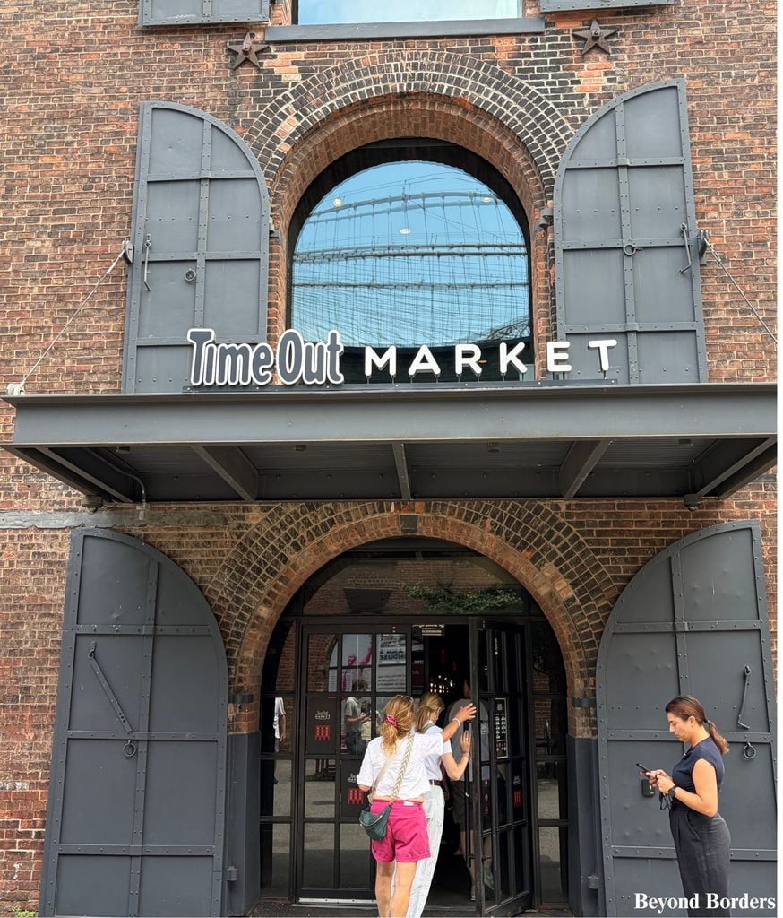 Side entrance to Time Out Market on Dock St in Brooklyn, NYC