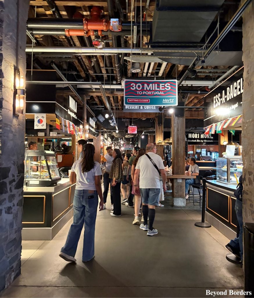 Walkway in Time Out Market in DUMBO, Brooklyn, NYC