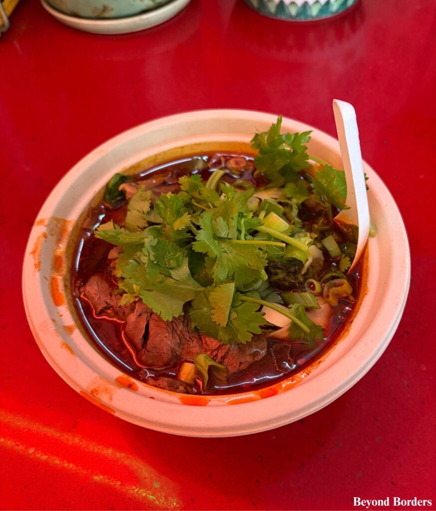 La Mei Taiwanese Beef Noodle Soup at Very Fresh Noodles in Chelsea Market in NYC