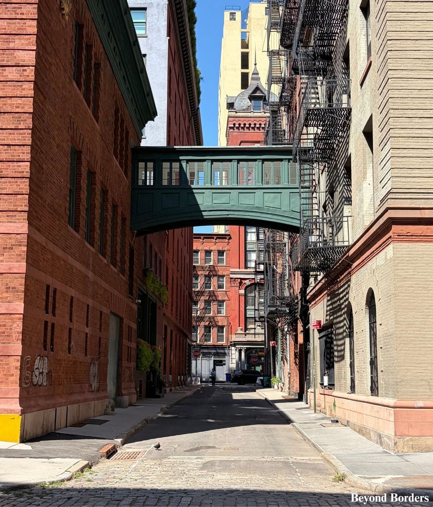 Staple St Skybridge in Tribeca, Manhattan, NYC