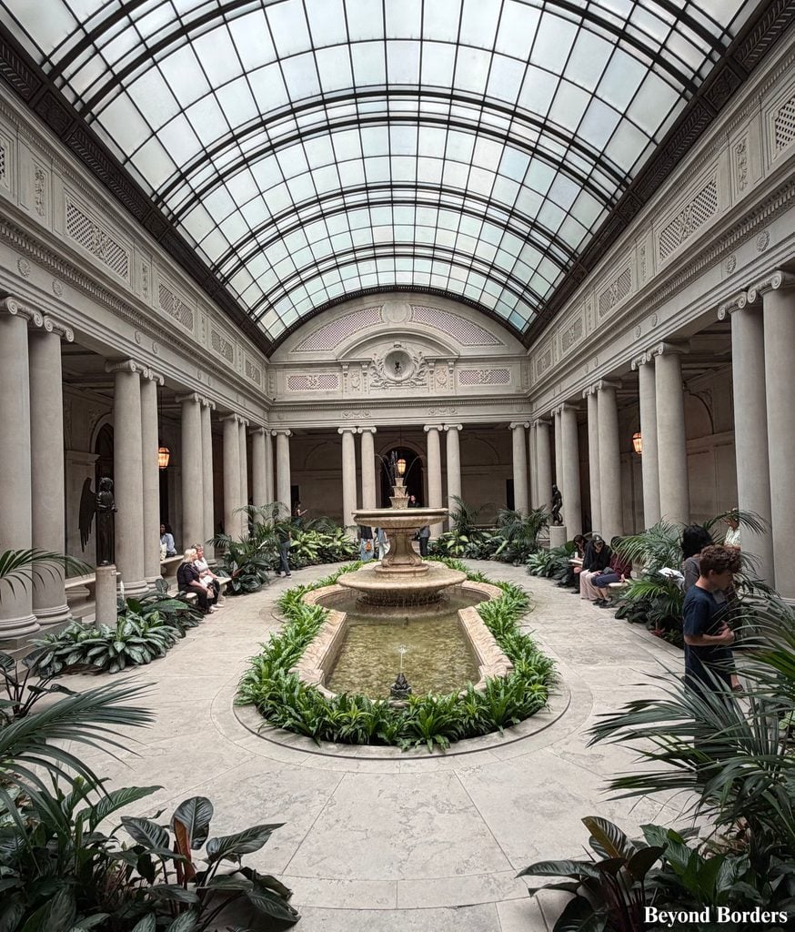 The Garden Court at The Frick Museum in Manhattan, NYC