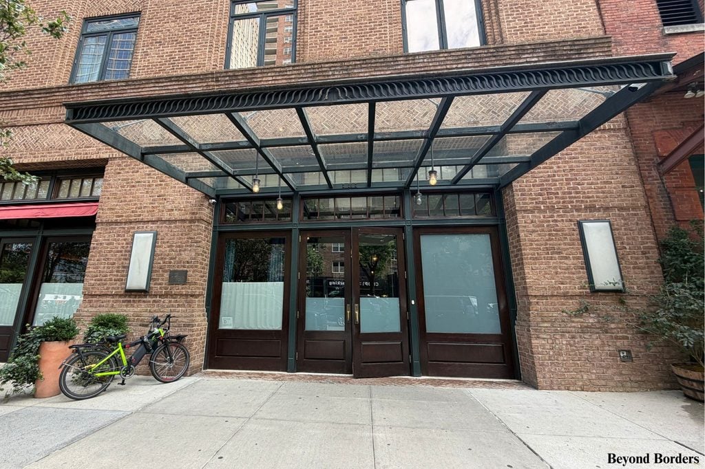 The Greenwich Hotel entrance in Tribeca, Manhattan, NYC