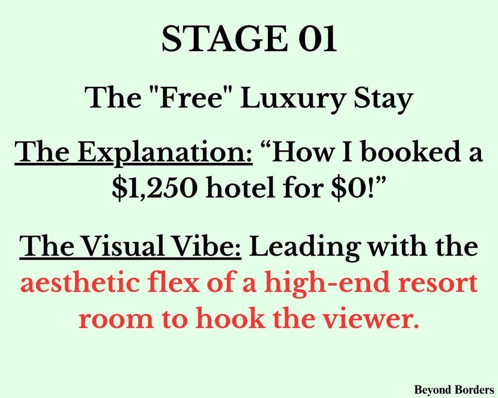 Aesthetic flex of a high-end resort that travel influencers show their viewers to push applying for travel credit cards; is travel hacking worth it 